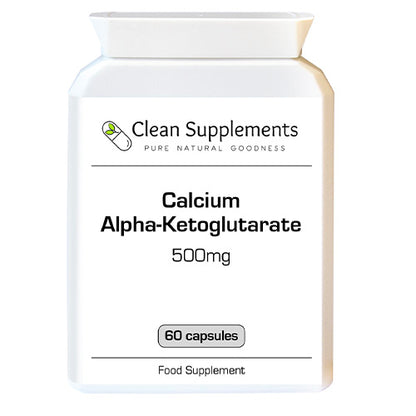 Calcium Alpha Ketoglutarate | 500mg Capsules | Increase Healthspan & Lifespan