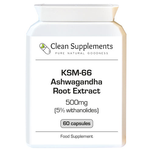 KSM-66 Ashwagandha Root Extract | 500mg Capsules | 5% Withanolides