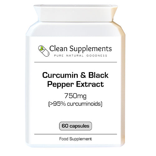 Curcumin & Black Pepper Extract | 750mg Capsules | 95% Curcuminoids