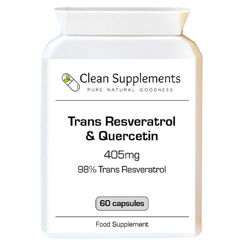 Trans Resveratrol & Quercetin | 405mg Capsules | Antioxidant